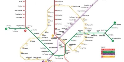 Singapore mrt estasyon kat jeyografik