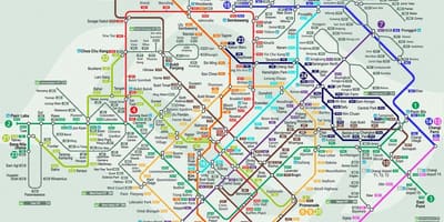 Kat jeyografik nan Singapore transpò