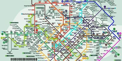 Singapore estasyon tren a kat jeyografik